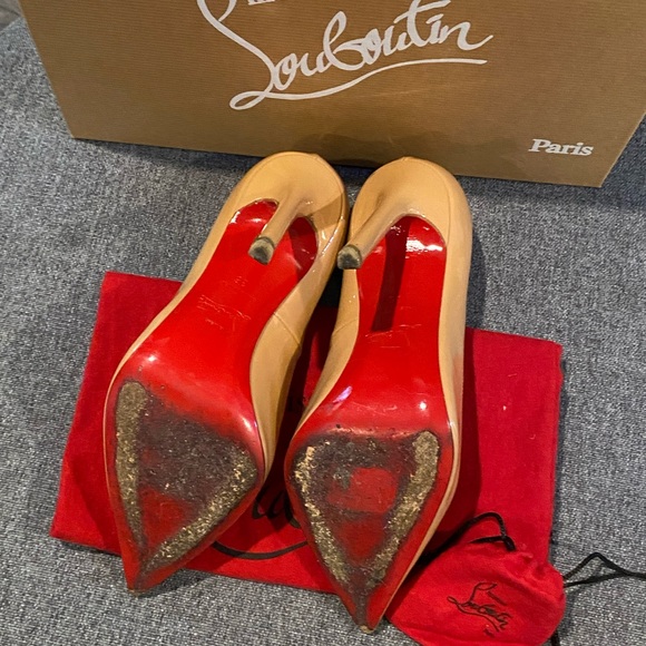Christian Louboutin Pigalle 120 Nude Patent 36 - Picture 3 of 8